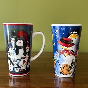 Snowman Mugs - Set of 2